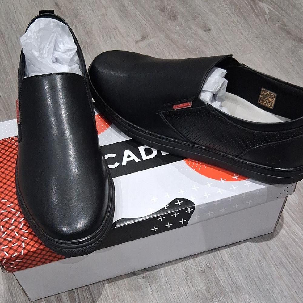 NEW !! Academia Black Men's Slip-On Loafers